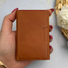 جاکارتی مگنتی مگ سیف دار چرمی Magsafe مگنتی Leather Wallet عسلی کد 1550953