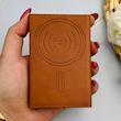 جاکارتی مگنتی مگ سیف دار چرمی Magsafe مگنتی Leather Wallet عسلی کد 1550953