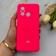 قاب گوشی Redmi 12C - Poco C55 - Redmi 11A شیائومی سیلیکونی اورجینال پاک کنی درجه یک زیربسته سرخابی کد 151632