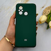 قاب گوشی Redmi 12C - Poco C55 - Redmi 11A شیائومی سیلیکونی اورجینال پاک کنی درجه یک زیربسته سبز تیره کد 151635