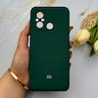 قاب گوشی Redmi 12C - Poco C55 - Redmi 11A شیائومی سیلیکونی اورجینال پاک کنی درجه یک زیربسته سبز تیره کد 151635