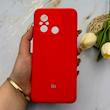 قاب گوشی Redmi 12C - Poco C55 - Redmi 11A شیائومی سیلیکونی اورجینال پاک کنی درجه یک زیربسته قرمز کد 151638