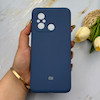 قاب گوشی Redmi 12C - Poco C55 - Redmi 11A شیائومی سیلیکونی اورجینال پاک کنی درجه یک زیربسته سرمه ای کد 151640