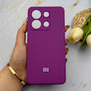 قاب گوشی Redmi Note 13 4G شیائومی سیلیکونی اورجینال پاک کنی درجه یک زیربسته بنفش کد 151654