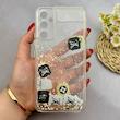قاب گوشی Galaxy A34 سامسونگ اکلیلی فانتزی آکواریومی لاکچری محافظ لنزدار طرح LV کد 155591