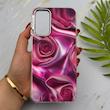 قاب گوشی Galaxy A14 سامسونگ موج دار VERSAILLES سه بعدی لنز کرومی طرح گل کد 155802