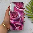 قاب گوشی Galaxy A15 سامسونگ موج دار VERSAILLES سه بعدی لنز کرومی طرح گل کد 155805