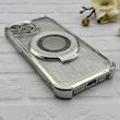 قاب گوشی iPhone 15 آیفون مگ سیف استندشو الکتروپلیتینگ شاین اورجینال YOCOROL محافظ لنزدار نقره ای کد 153837