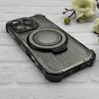 قاب گوشی iPhone 16 Pro آیفون مگ سیف استندشو الکتروپلیتینگ شاین اورجینال YOCOROL محافظ لنزدار خاکستری کد 153844