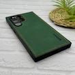 قاب گوشی Galaxy S24 Ultra سامسونگ اورجینال برند DADOO دادوو 2026 طرح دوخت HARD چرمی محافظ لنزدار سبز کد 155501