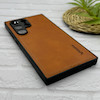 قاب گوشی Galaxy S24 Ultra سامسونگ اورجینال برند DADOO دادوو 2026 طرح دوخت HARD چرمی محافظ لنزدار عسلی کد 155503
