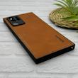 قاب گوشی Galaxy Note 20 Ultra سامسونگ اورجینال برند DADOO دادوو 2026 طرح دوخت HARD چرمی محافظ لنزدار عسلی کد 155525