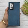 قاب گوشی Galaxy Note 20 Ultra سامسونگ اورجینال برند DADOO دادوو 2026 طرح دوخت HARD چرمی محافظ لنزدار سرمه ای کد 155526