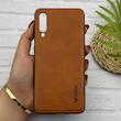قاب گوشی Galaxy A30S - A50S - A50 سامسونگ اورجینال برند DADOO دادوو 2026 طرح دوخت HARD چرمی محافظ لنزدار عسلی کد 157227
