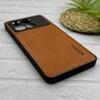 قاب گوشی Poco X6 Pro - Redmi K70E شیائومی اورجینال برند DADOO دادوو 2026 طرح دوخت HARD چرمی محافظ لنزدار عسلی کد 157245