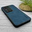 قاب گوشی Redmi 15 4G شیائومی اورجینال برند DADOO دادوو 2026 طرح دوخت HARD چرمی محافظ لنزدار سرمه ای کد 157249