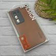 قاب گوشی Redmi 15 4G شیائومی اورجینال برند DADOO دادوو 2026 طرح دوخت HARD چرمی محافظ لنزدار عسلی کد 157250