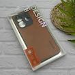 قاب گوشی Redmi Note 14 4G شیائومی اورجینال برند DADOO دادوو 2026 طرح دوخت HARD چرمی محافظ لنزدار عسلی کد 157259