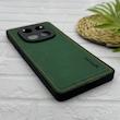 قاب گوشی Redmi Note 14 Pro 4G شیائومی اورجینال برند DADOO دادوو 2026 طرح دوخت HARD چرمی محافظ لنزدار سبز کد 157262