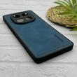 قاب گوشی Redmi Note 14 Pro 4G شیائومی اورجینال برند DADOO دادوو 2026 طرح دوخت HARD چرمی محافظ لنزدار سرمه ای کد 157264