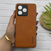قاب گوشی Realme C51 - Realme C53 - Realme Note 50 ریلمی اورجینال برند DADOO دادوو 2026 طرح دوخت HARD چرمی محافظ لنزدار عسلی کد 157276