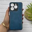 قاب گوشی Realme C61 ریلمی اورجینال برند DADOO دادوو 2026 طرح دوخت HARD چرمی محافظ لنزدار سرمه ای کد 157281