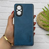 قاب گوشی Realme C67 ریلمی اورجینال برند DADOO دادوو 2026 طرح دوخت HARD چرمی محافظ لنزدار سرمه ای کد 157288