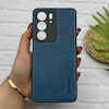قاب گوشی Realme C75 ریلمی اورجینال برند DADOO دادوو 2026 طرح دوخت HARD چرمی محافظ لنزدار سرمه ای کد 157296