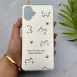 قاب گوشی Galaxy A07 سامسونگ فانتزی سخت Hard لیزری IMD مات طرح گربه کیوت کد 155993
