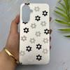 قاب گوشی Galaxy A17 سامسونگ فانتزی سخت Hard لیزری IMD مات طرح گل کیوت کد 156013