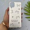 قاب گوشی Galaxy A12 - M12 سامسونگ فانتزی سخت Hard لیزری IMD مات طرح گربه کیوت کد 156065