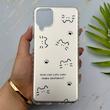 قاب گوشی Galaxy A12 - M12 سامسونگ فانتزی سخت Hard لیزری IMD مات طرح گربه کیوت کد 156065