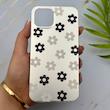 قاب گوشی iPhone 13 - iPhone 14 آیفون فانتزی سخت Hard لیزری IMD مات طرح گل کیوت کد 156119