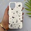 قاب گوشی iPhone 13 - iPhone 14 آیفون فانتزی سخت Hard لیزری IMD مات طرح پروانه کیوت کد 156121