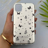 قاب گوشی iPhone 11 آیفون فانتزی سخت Hard لیزری IMD مات طرح پروانه کیوت کد 156127