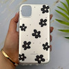قاب گوشی iPhone 11 آیفون فانتزی سخت Hard لیزری IMD مات طرح گل کیوت کد 156128