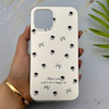 قاب گوشی iPhone 12 Pro Max آیفون فانتزی سخت Hard لیزری IMD مات طرح گل و پاپیون کیوت کد 156141