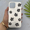 قاب گوشی iPhone 13 Pro Max آیفون فانتزی سخت Hard لیزری IMD مات طرح گل کیوت کد 156144