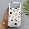 قاب گوشی iPhone 17 Pro Max آیفون فانتزی سخت Hard لیزری IMD مات طرح گل کیوت کد 156158