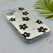 قاب گوشی iPhone 17 آیفون فانتزی سخت Hard لیزری IMD مات طرح گل کیوت کد 156177