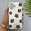 قاب گوشی iPhone 17 آیفون فانتزی سخت Hard لیزری IMD مات طرح گل کیوت کد 156177