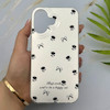 قاب گوشی iPhone 16 آیفون فانتزی سخت Hard لیزری IMD مات طرح پاپیون کیوت کد 156182
