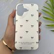 قاب گوشی iPhone 16 آیفون فانتزی سخت Hard لیزری IMD مات طرح پاپیون کیوت کد 156184