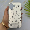 قاب گوشی iPhone 16 آیفون فانتزی سخت Hard لیزری IMD مات طرح پروانه کیوت کد 156186