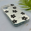 قاب گوشی iPhone 16 آیفون فانتزی سخت Hard لیزری IMD مات طرح گل کیوت کد 156189