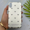قاب گوشی iPhone X - XS آیفون فانتزی سخت Hard لیزری IMD مات طرح پاپیون کیوت کد 156193