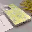 قاب گوشی Galaxy S25 Ultra سامسونگ IMD لیزری دورمات دکمه کرومی لاکچری سخت HARD طرح پاپیون کیوت کد 154281