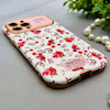قاب گوشی iPhone 13 Pro Max آیفون اورجینال یونیک کیس چرمی لاکچری محافظ لنزدار طرح گل کیوت کد 154146