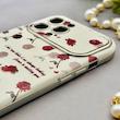 قاب گوشی iPhone 13 Pro Max آیفون اورجینال یونیک کیس چرمی لاکچری محافظ لنزدار طرح گل کیوت کد 154147