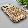قاب گوشی iPhone 17 Pro آیفون اورجینال یونیک کیس چرمی لاکچری محافظ لنزدار طرح پلنگی کیوت کد 154159